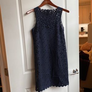 JCrew laser cut summer shift dress size 2